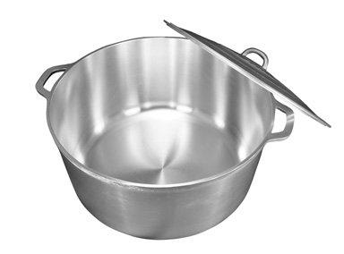 UW UNIWARE THE NAME YOU TRUST Uniware 9900 Super Quality Aluminum Caldero,Dutch Oven,33.8 QT,Silver (46cm (18-Inch))