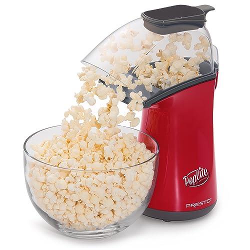 Presto Presto Poplite Hot Air Popcorn Popper, 18 Cups, Red