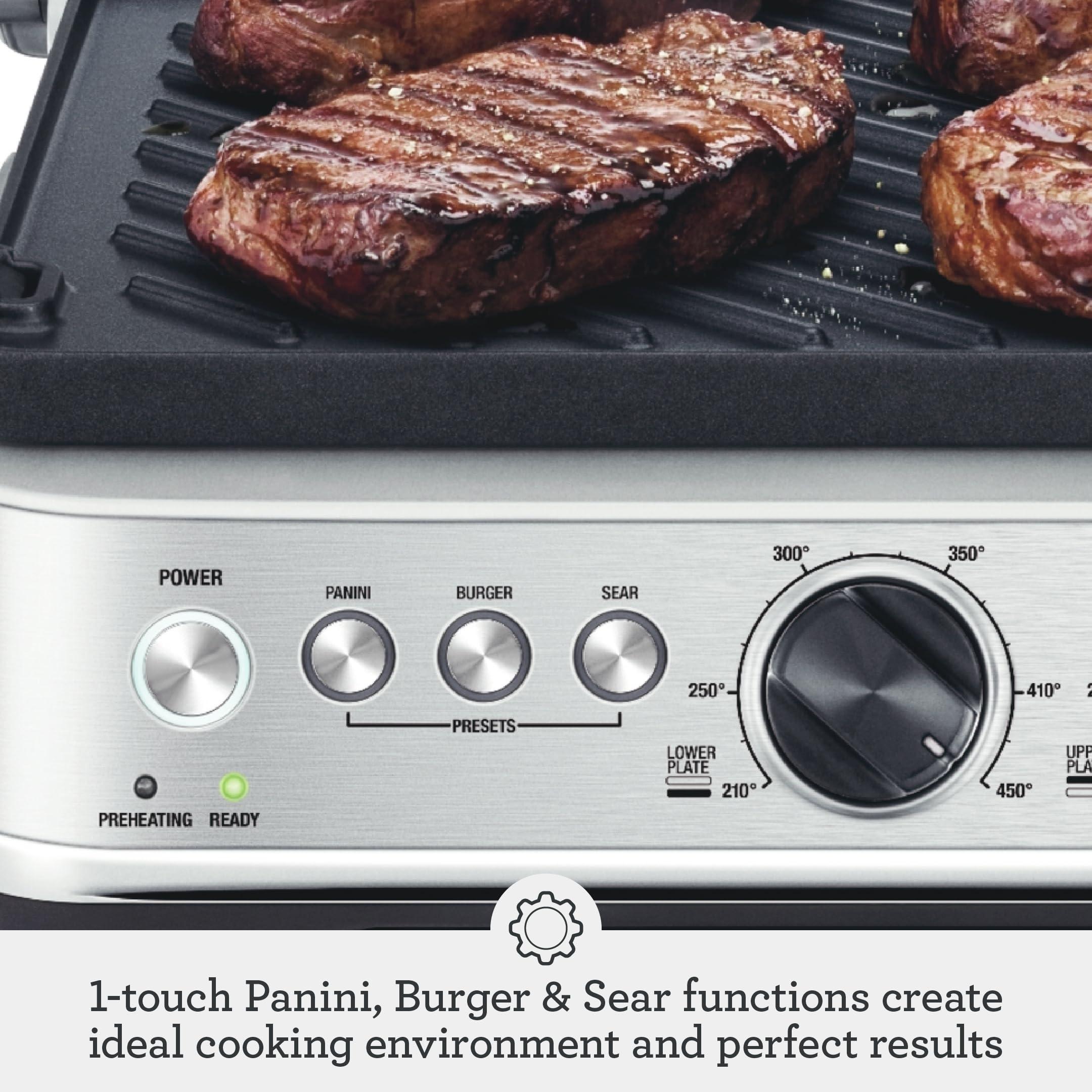 Breville Breville Sear & Press Grill BGR700BSS, Brushed Stainless Steel