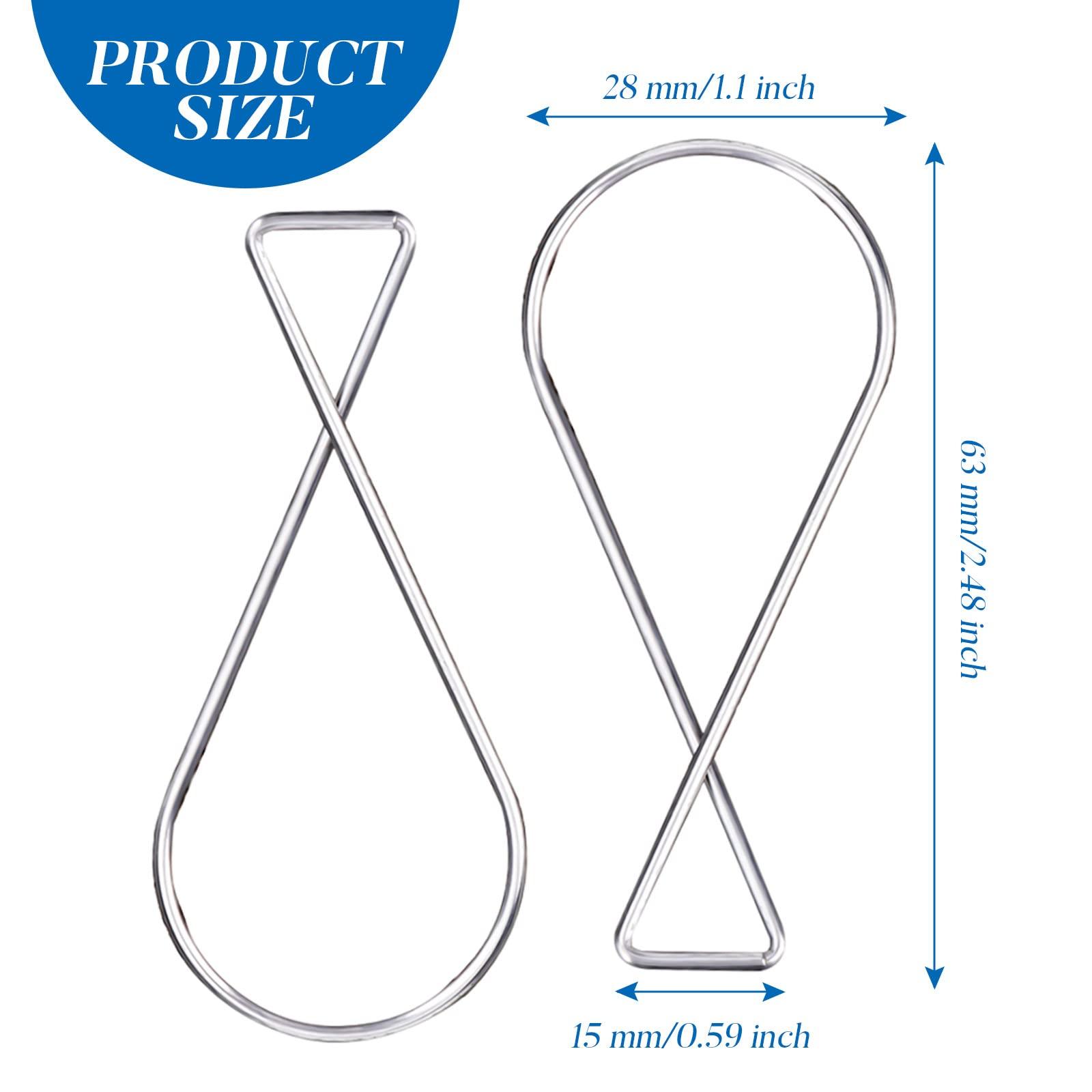 Outus 300 Packs Ceiling Hook Tile Hooks T-bar Clips Drop Ceiling Clips for Office, Classroom, Home and Wedding Decoration, Hanging Sign from Suspended Tile/Grid/Drop Ceilings