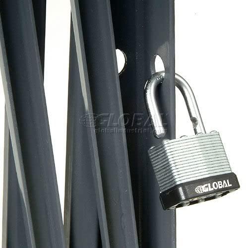 Global Industrial Global Industrial 16\'W Double Folding Security Gate, 8\'H