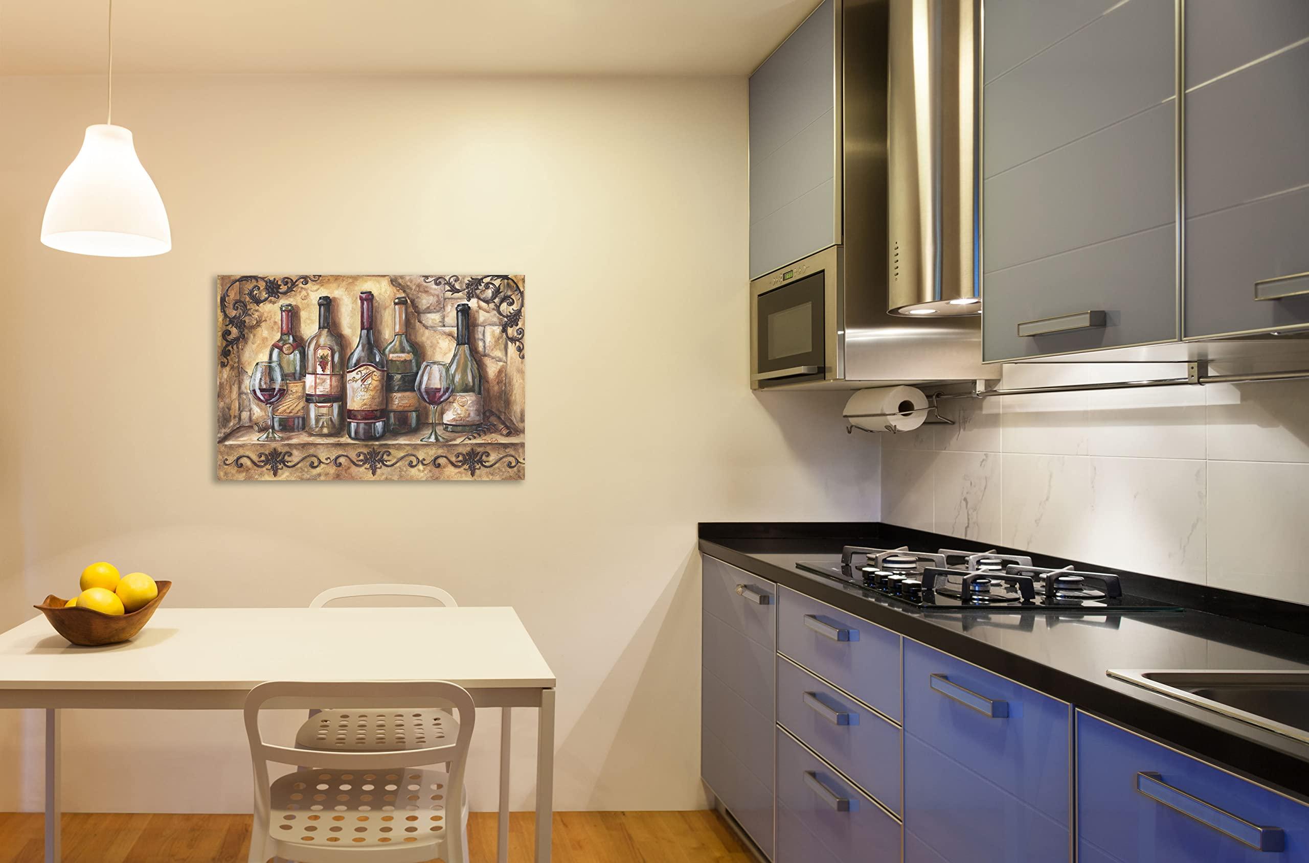 Jaxson Rea Jaxson Rea \"Wine Shelf Gallery Wrapped Canvas by Tre Sorelle Studios, 48\" x 32\"