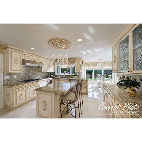 Ekena Millwork Ekena Millwork CM07ODAGF Odessa Ceiling Medallion, 7 1/2\"OD x 1 1/8\"P (Fits Canopies up to 2 1/2\"), Hand-Painted Athenian Green