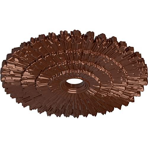 Ekena Millwork Ekena Millwork CM24ENCPS Eryn Ceiling Medallion, 24 3/4\"OD x 3 1/4\"ID x 1 7/8\"P, Hand-Painted Copper Penny