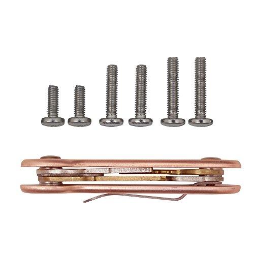 KeyBar Copper KeyBar KeyBar Key Organizer EDC Tool | Everyday Carry Compact Key Holder Multi-Tool and Keychain Organizer with Pocket Clip (Holds up to 12 Keys) Made in the USA