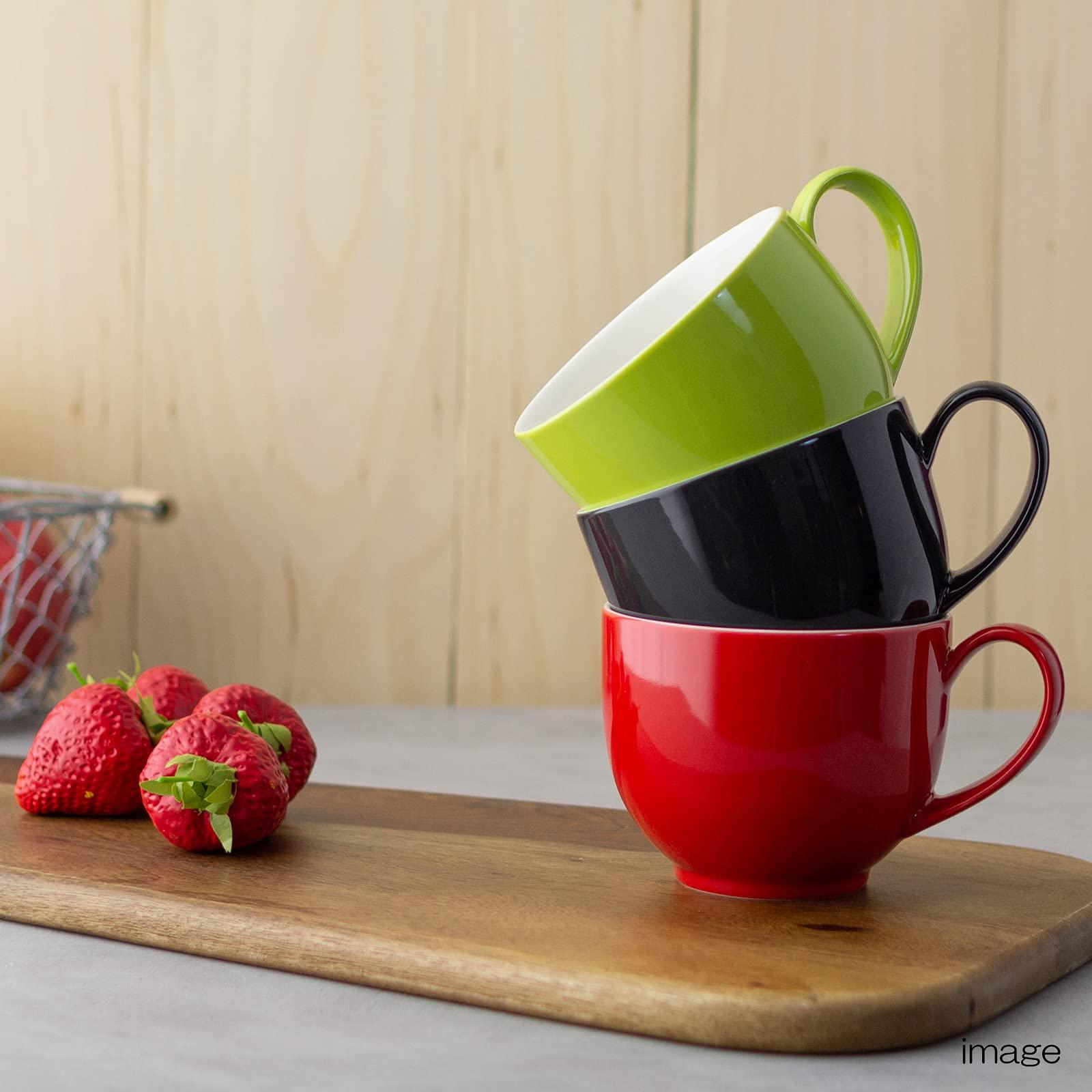 FORLIFE (FORLIFE) For Life Mug Cup 8.8 fl oz (295 ml) Q Tea Cup with Handle Red 521Red