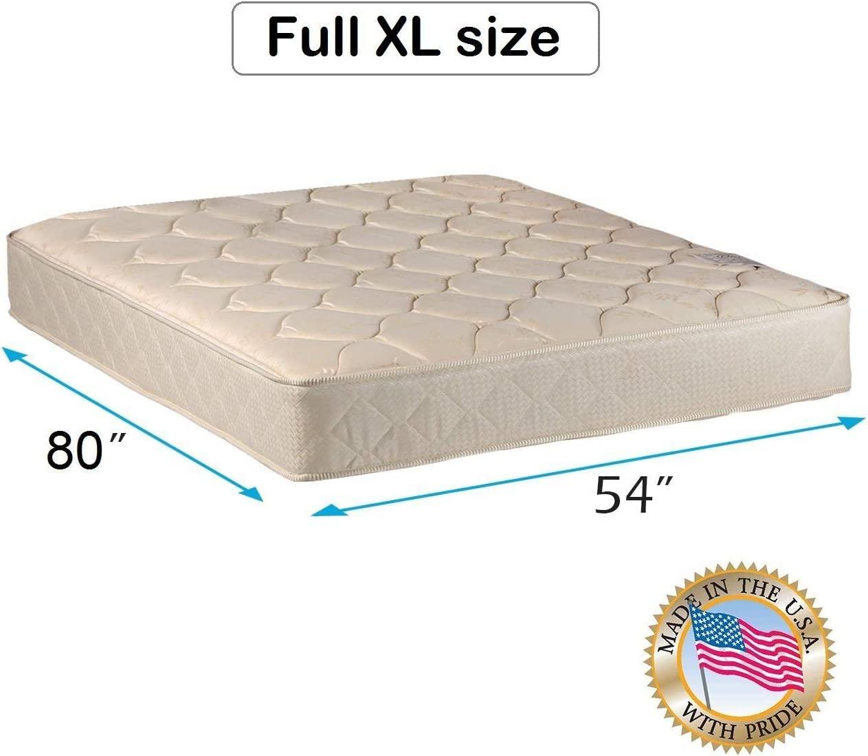 Dream Solutions USA DS Solutions USA Comfort Classic None Flip Gentle Firm Full XL Mattress Only with Mattress Cover Protector