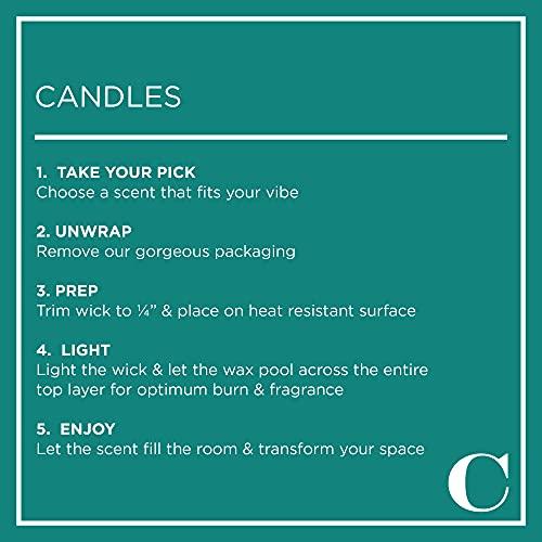 Caldrea Caldrea Scented Candle, Made with Essential Oils and Other Thoughtfully Chosen Ingredients, 45 Hour Burn Time, Ginger Pomelo Scent, 8.1 oz
