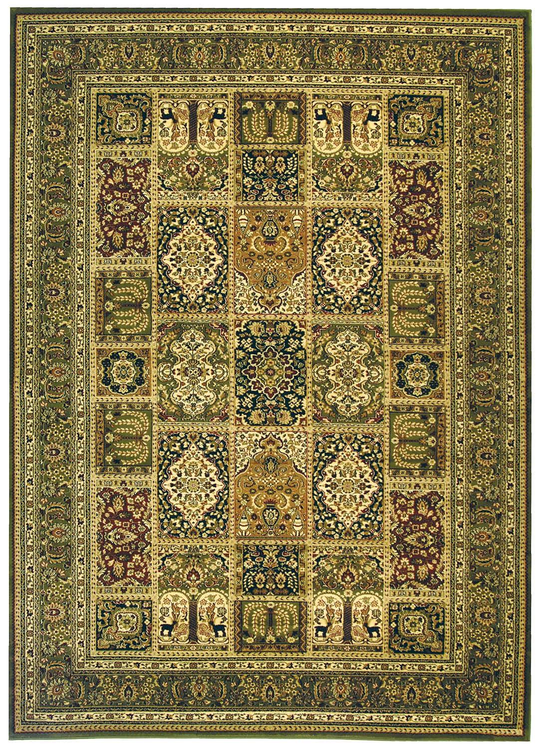 Safavieh SAFAVIEH Lyndhurst Collection X-Large Area Rug - 12' x 18', Multi & Green, Traditional Oriental Design, Non-Shedding & Easy Care, Ideal for High Traffic Areas in Living Room, Bedroom (LNH217A)