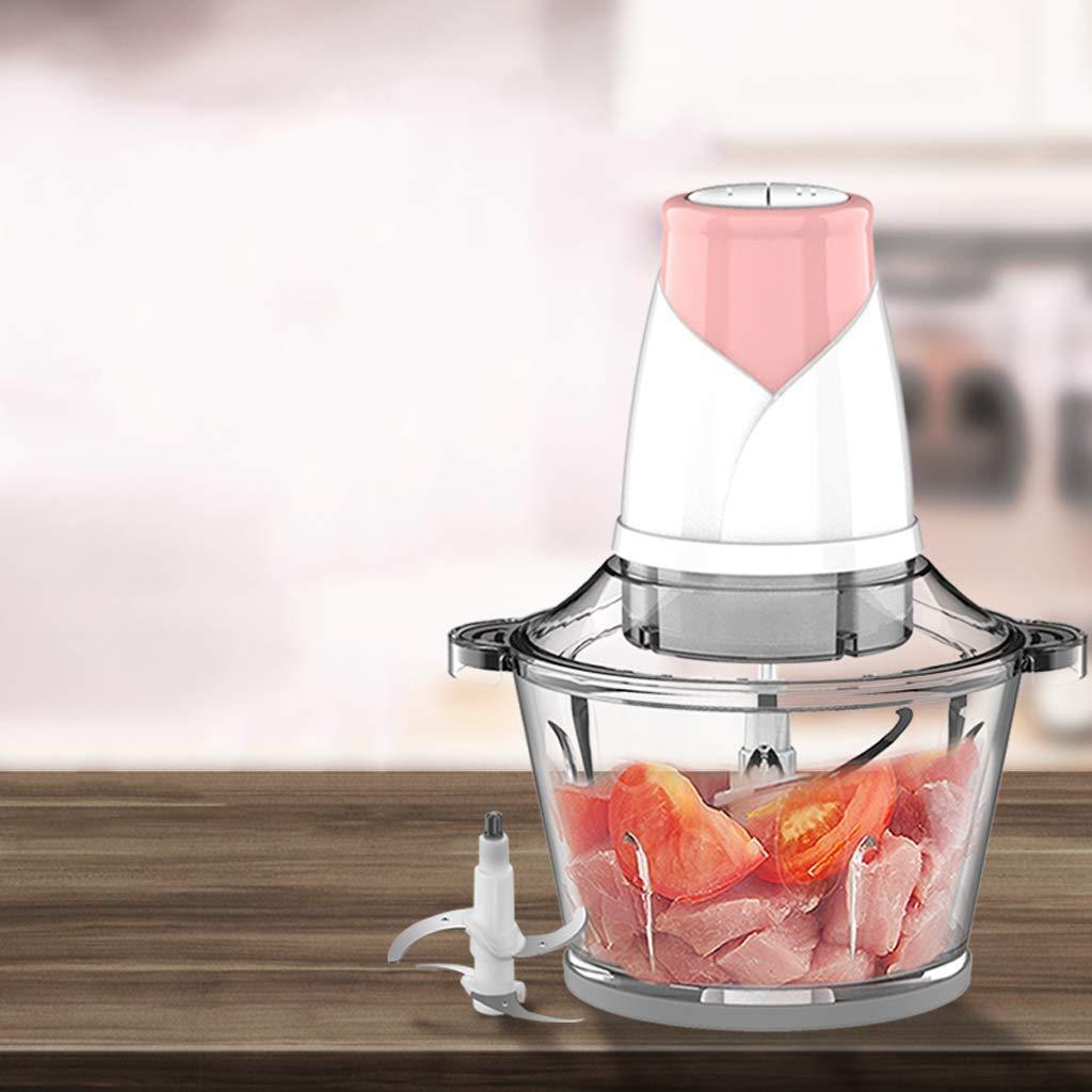 TEmkin Glass Meat Grinder-Electric Mini Food Chopper Food Processor Meat Grinder,Stainless Steel Kitchen Mincer for Meat, Vegetables, Fruits