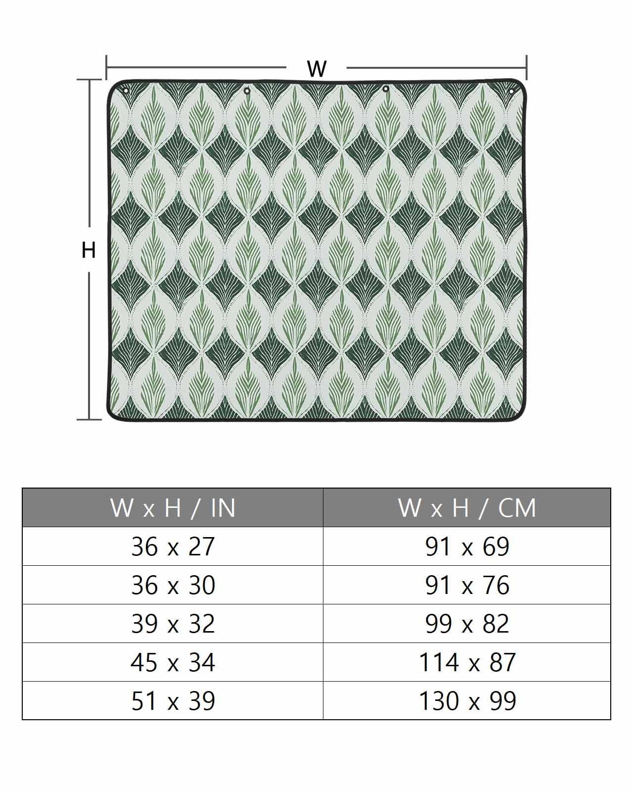 Onekaccu Teal Gray Fireplace Cover Decorative, Magnetic Fireplace Cover Indoor Fireplace Blanket Insulation Fireplace Draft Stopper Save Energy Abstract Geometric Leaves Modern Art 51\" Wx39 H