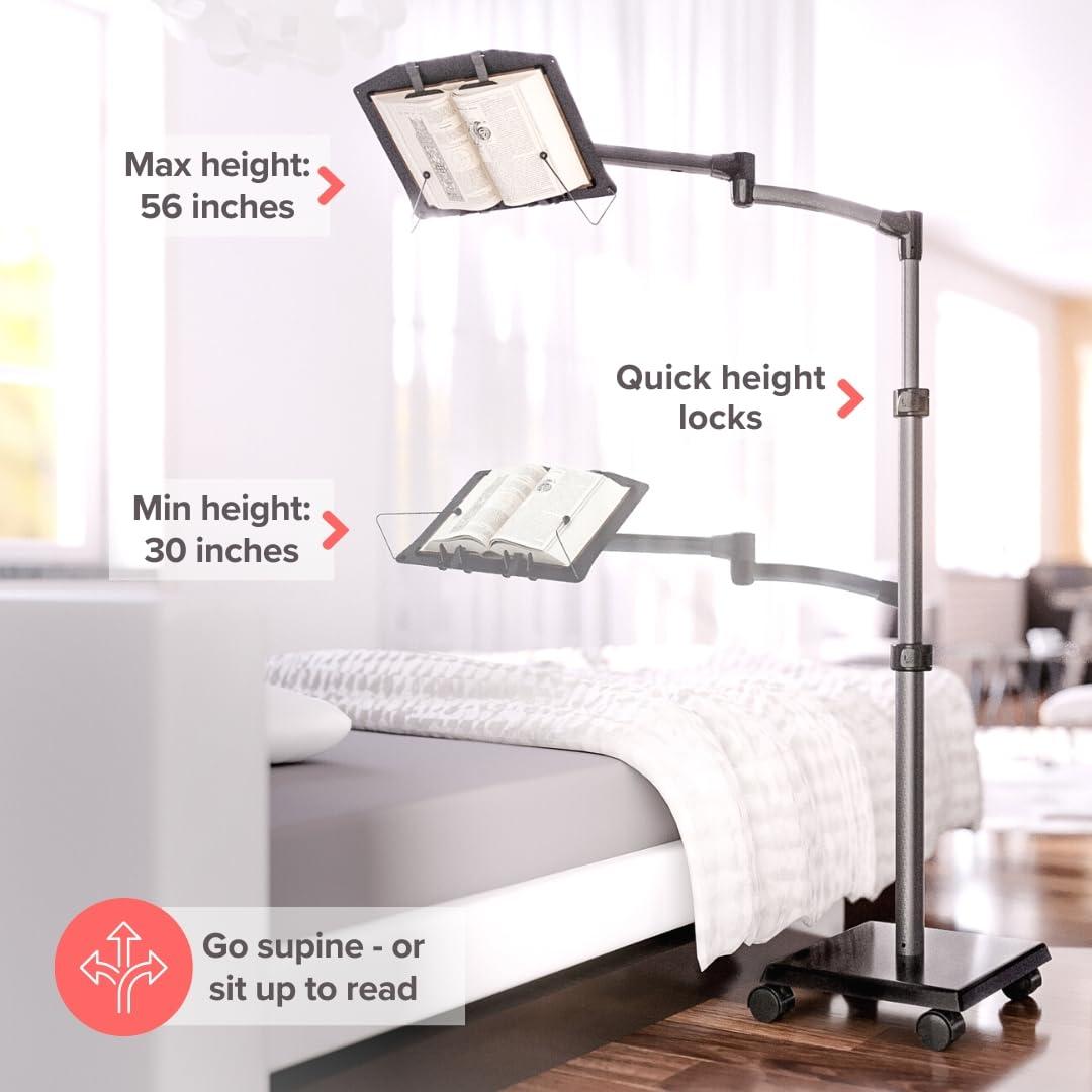 LEVO LEVO Hands Free Book Stand for Hard Covers, Paperbacks, CookBooks, TextBooks, Magazines