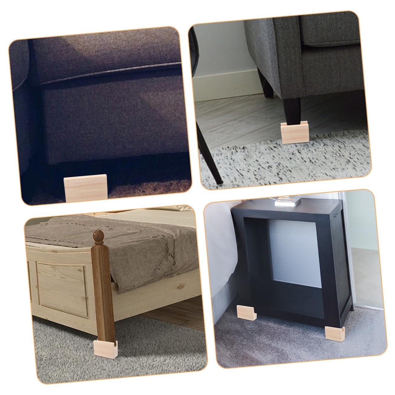 Angoily Angoily 2pcs Mattress Raiser Bed Raising Blocks Bed Lifters Bed Risers Heavy Duty Bed Lifts Risers Chair Riser Furniture Risers for Desk Legs Risers for Table Legs Couch Riser Table Riser