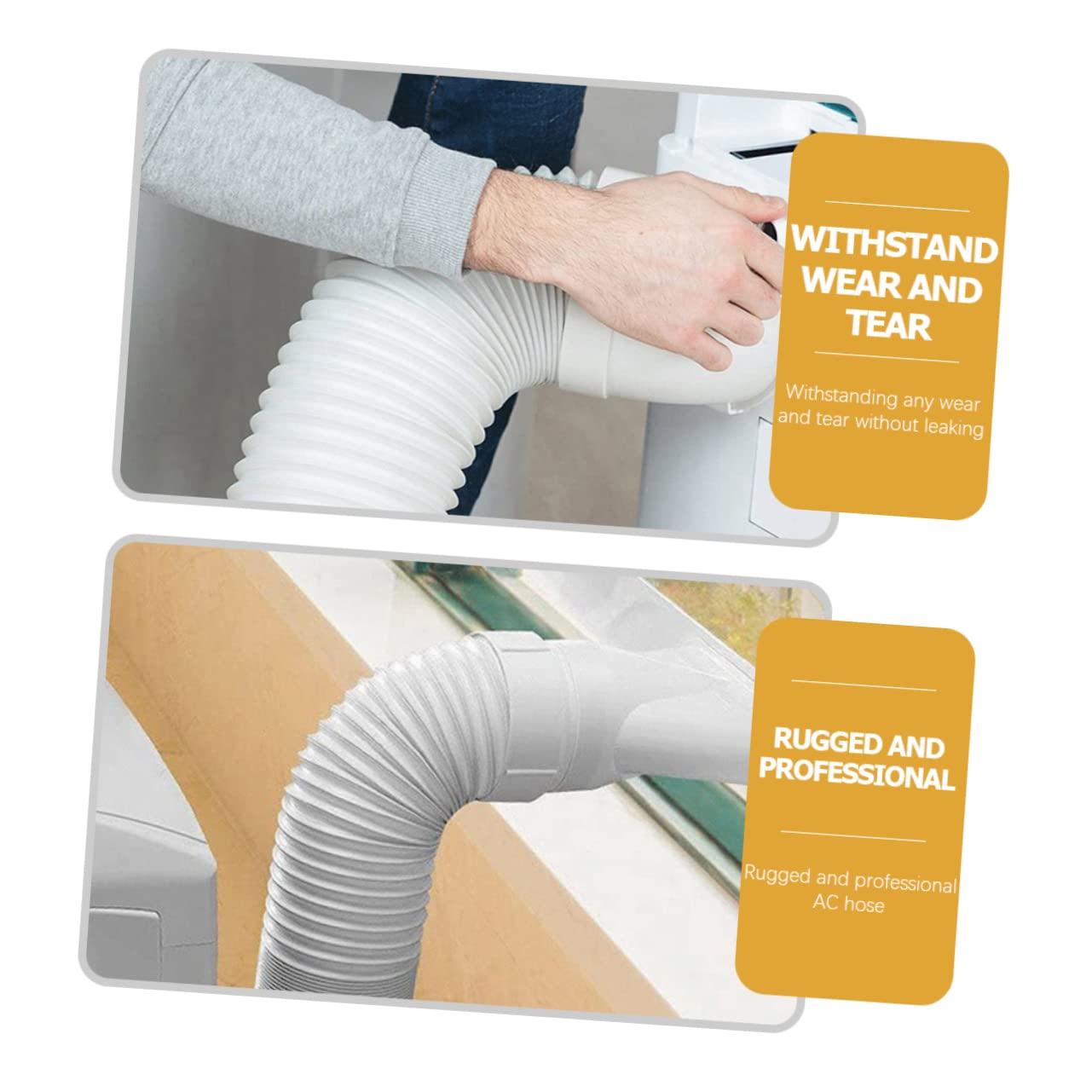 PRETYZOOM PRETYZOOM Easy Install AC Hose for Portable Air Universal Flexible Exhaust Hose Adapter No Tools Needed