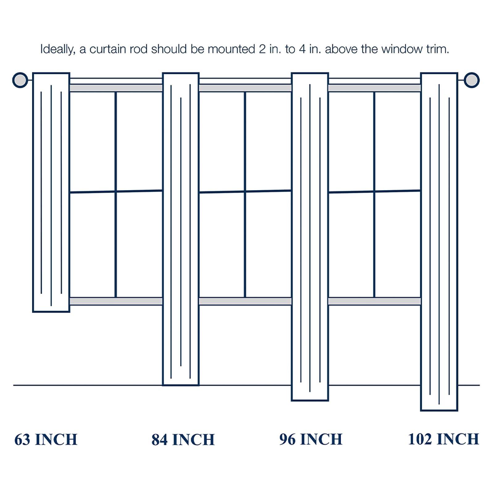 LOYOLADY LOYOLADY Sheer Linen Sheer Curtains for Bedroom, Grey Sheer Curtains 96 inches Long, Grommet Farmhouse Sheer Curtains for Living Room, Set of 2 Panels 52" W x 96" L