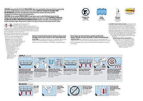 Command Command BATH31-SN-ES, Heavy Duty Shower, Satin Nickel, 1-Caddy, 1-Prep Wipe, 4-Water-Resistant Strips, Organize Damage-Free, 0