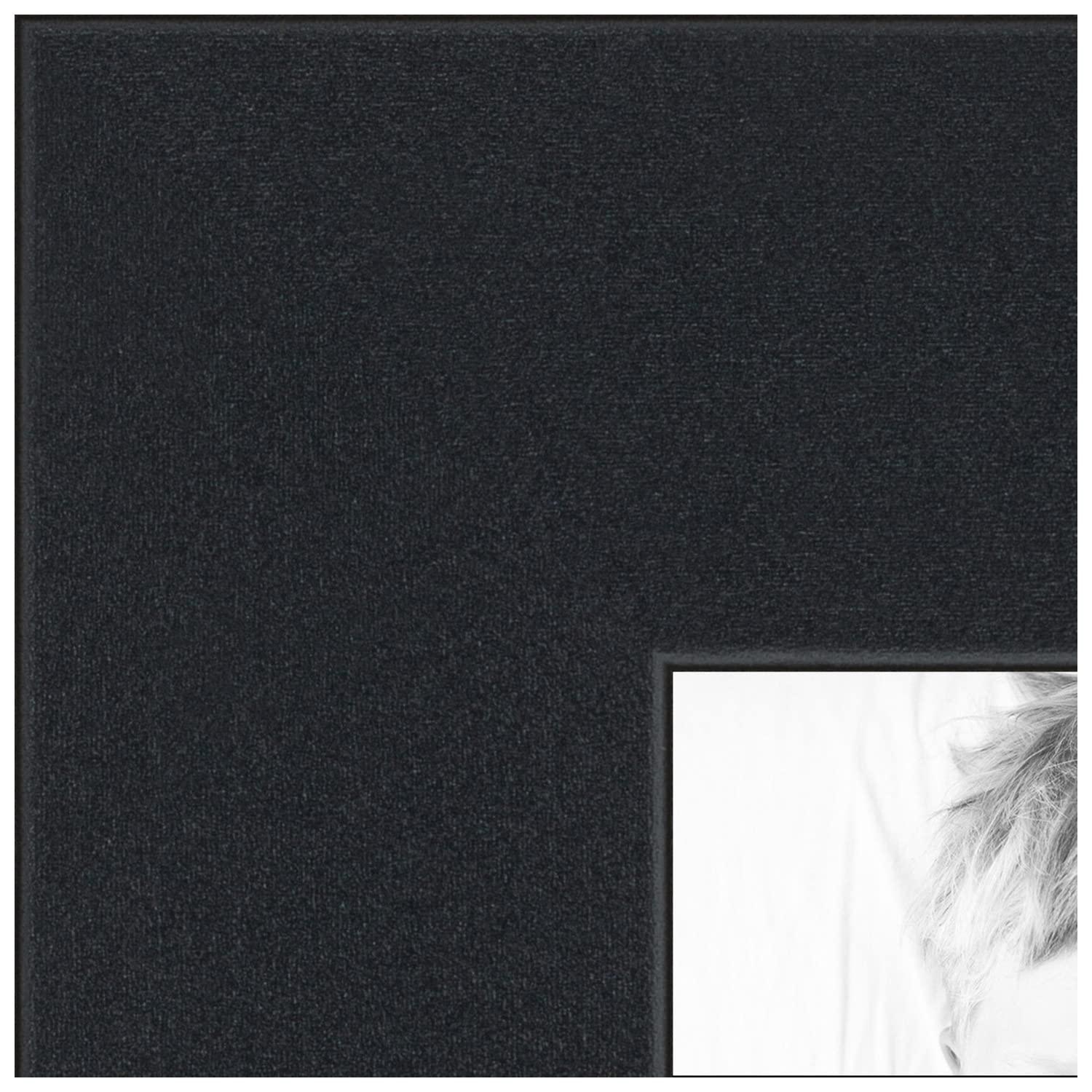ArtToFrames ArtToFrames 28x38 Inch Black Picture Frame, This 1.25 Inch Custom MDF Poster Frame is Noir Black - Full Wrap, Great for Your Art or Photos - Comes with Economy Acrylic
