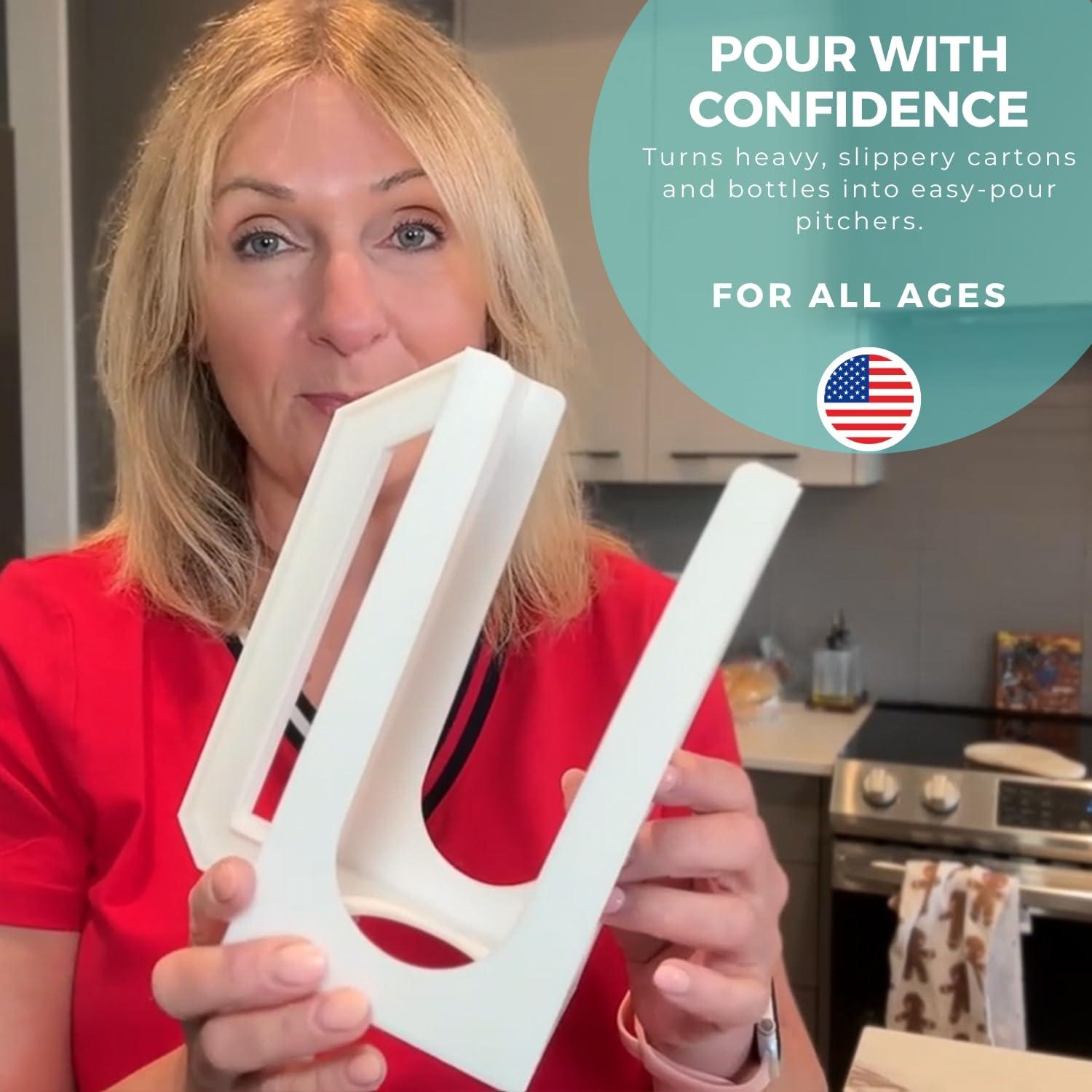 Carton Caddy Carton Caddy Xl Half Gallon Milk Carton Holder with Handle | Reusable Juice Box Holder with Handle | Rust Free, Dishwasher Safe