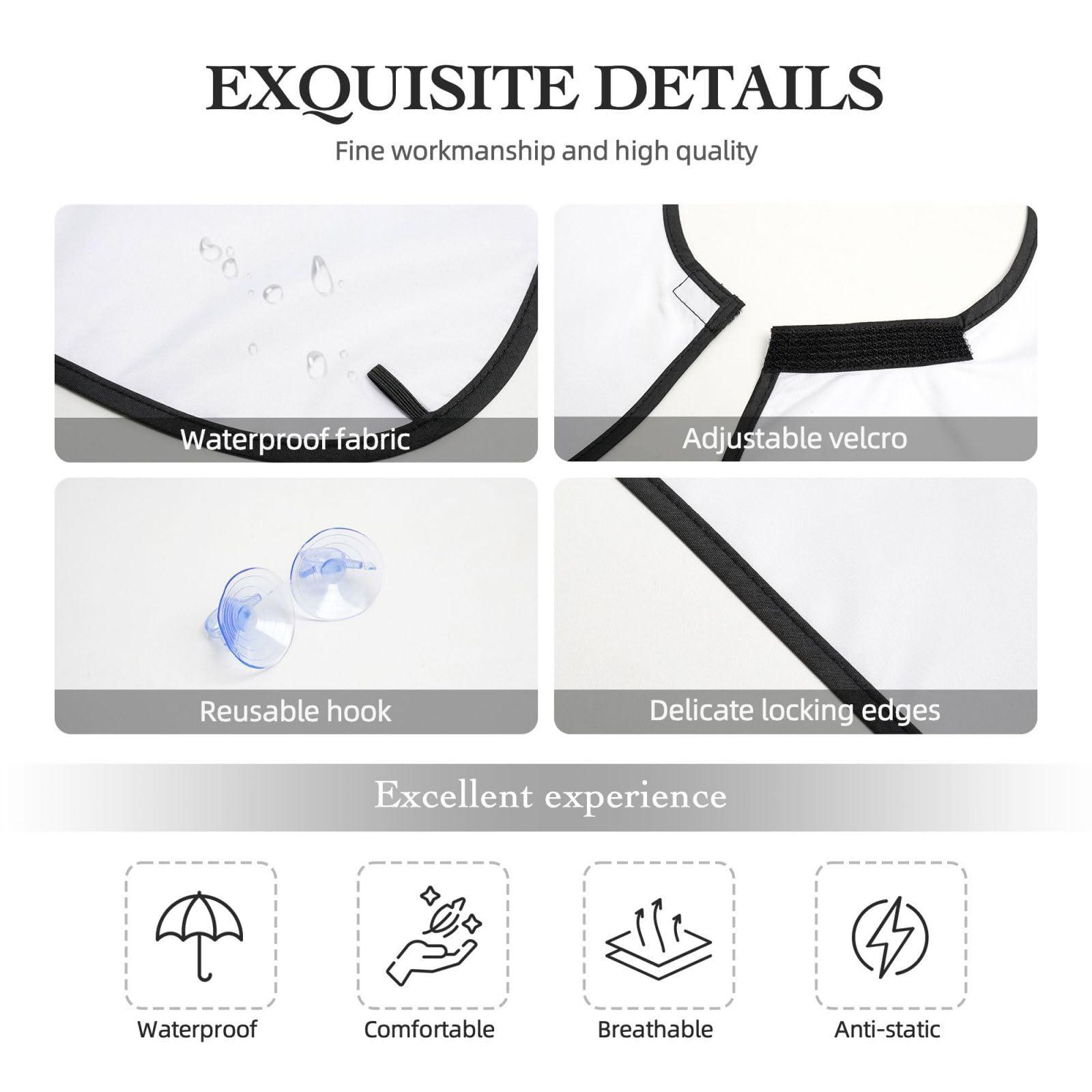 Augenstern Augenstern Men\'S Shaving Apron Tie-Dye-Crawfish-Rainbow Father Shaving Bib Beard Bib Apron