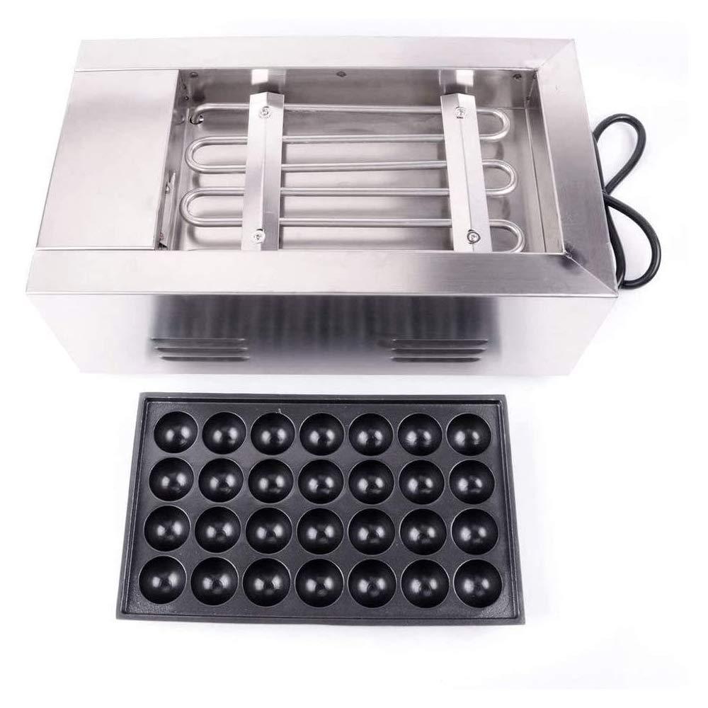 EQCOTWEA EQCOTWEA Electric Takoyaki Maker, 28 Holes Commercial 110V 1.8KW Electric Non-stick Baker Electric Takoyaki Japanese Octopus Fish Ball Maker Machine Takoyaki Grill