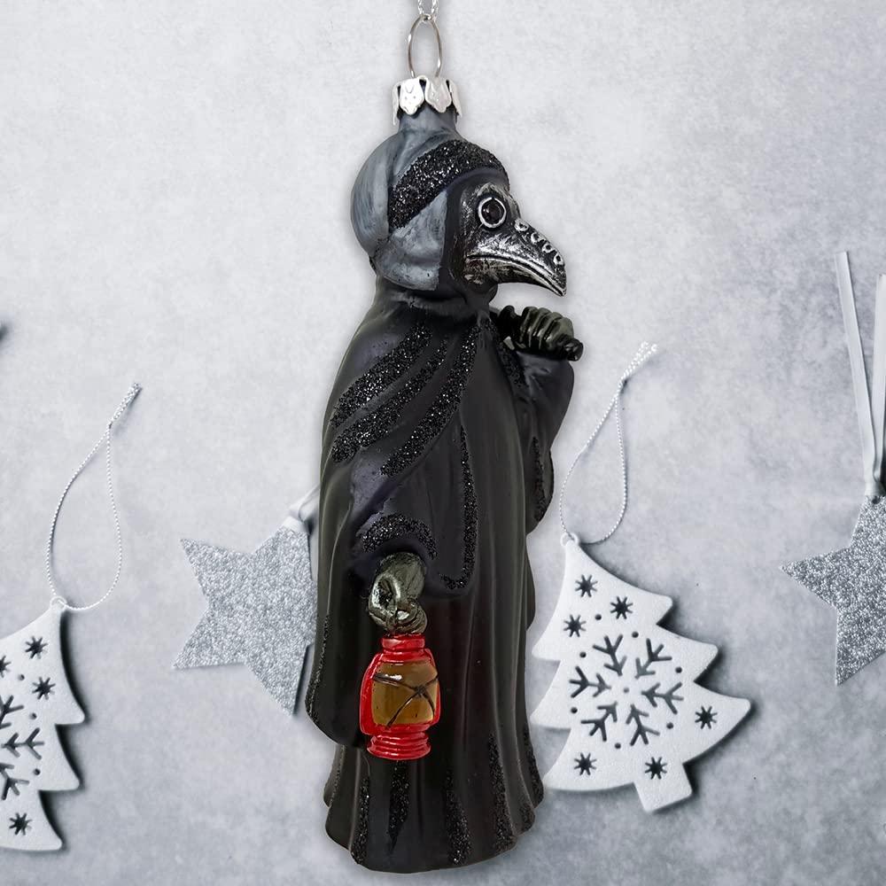 OrnamentallyYou Plague Doctor Glass Christmas Ornament