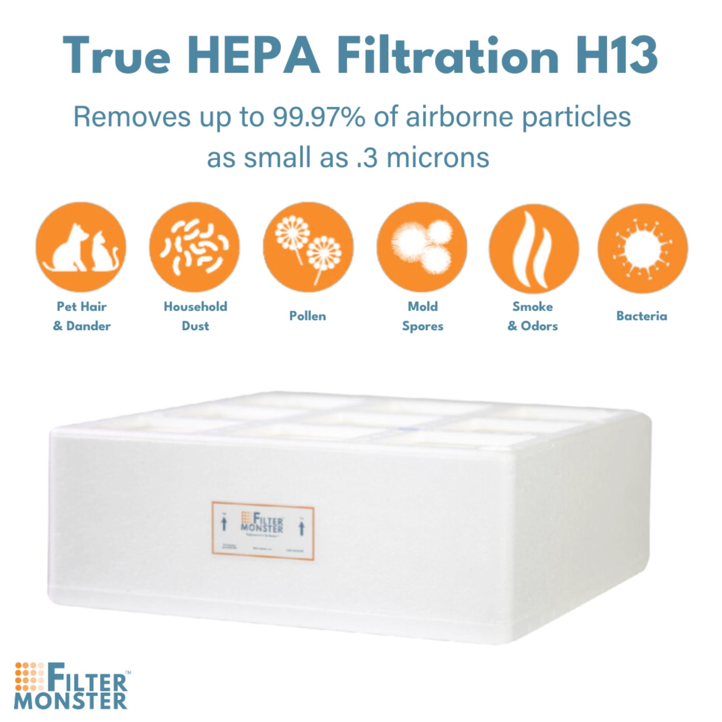 Filter-Monster.com Filter-Monster Branded Medical Grade True HEPA Replacement Filter Compatible with IQAir HealthPro Series HyperHEPA Filter
