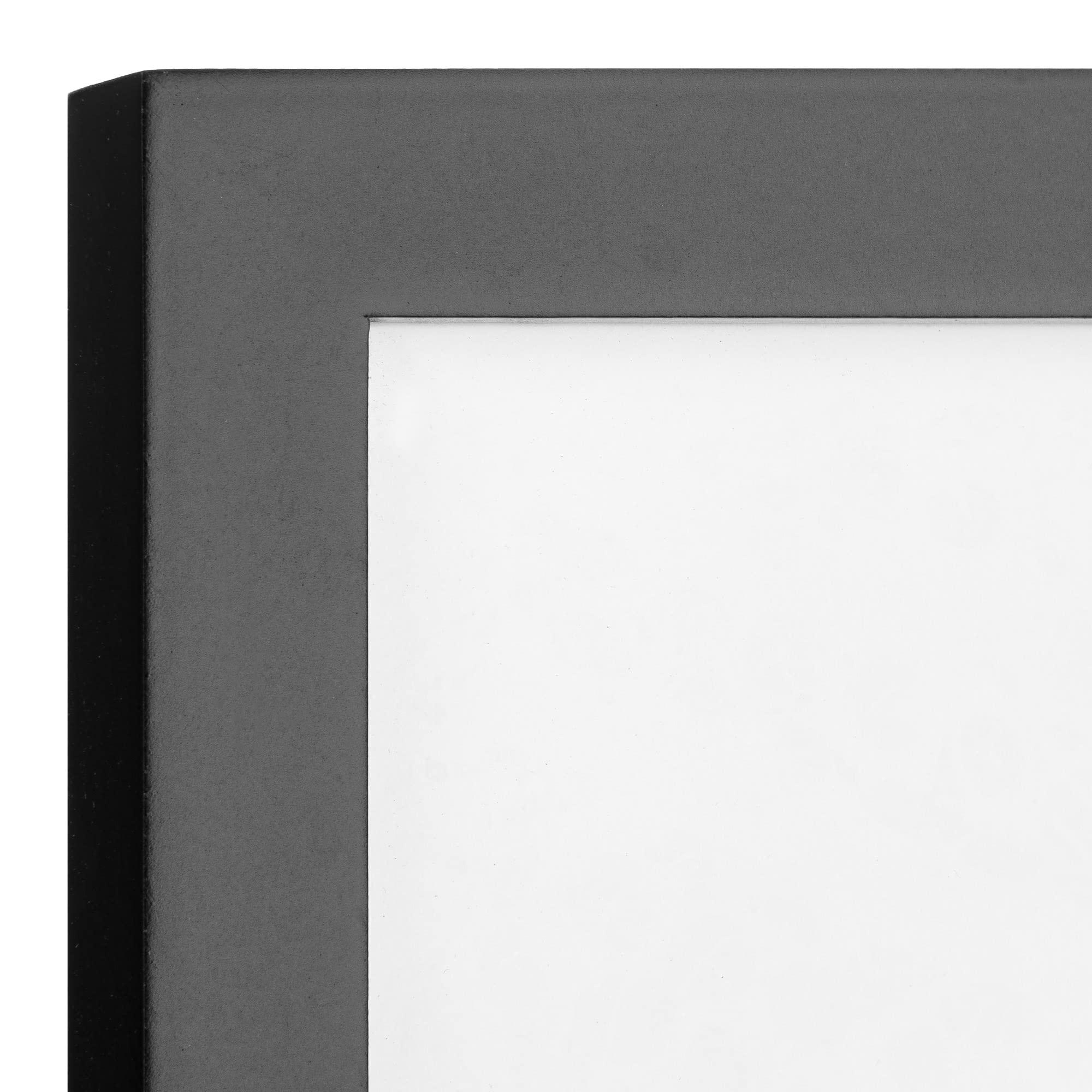 GALLERY PERFECT Gallery Perfect Black 12 Piece Square Photo Gallery Wall Picture Frame Set with Hanging Template, 16.5 x 10.2 x 16.7 inches