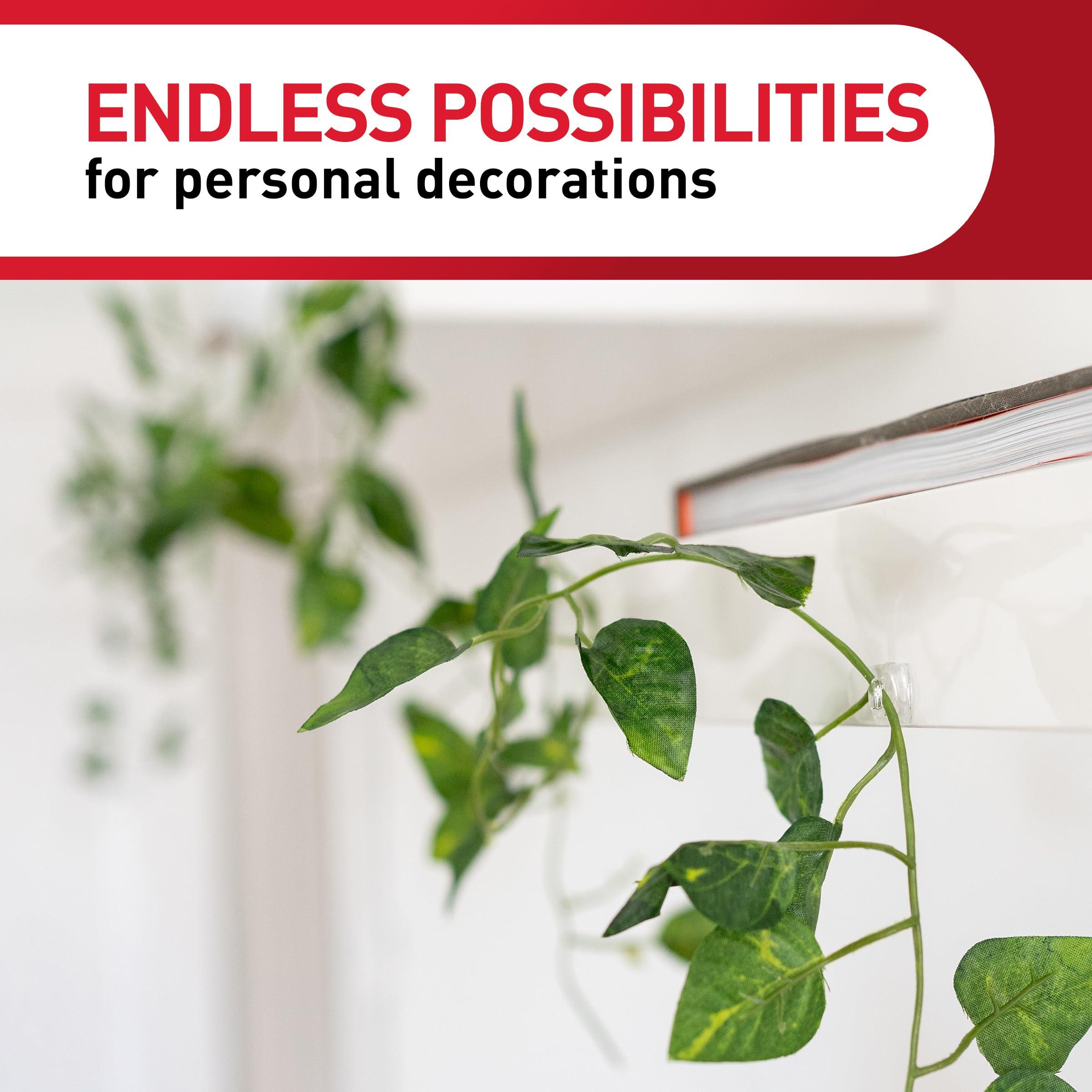 Command Command Indoor Mini Light Clips, Damage Free Hanging Christmas Light Clips, Mini Wall Clips for Hanging Indoor Christmas Decorations, Lights and Cables, 45 Clear Clips and 54 Command Strips