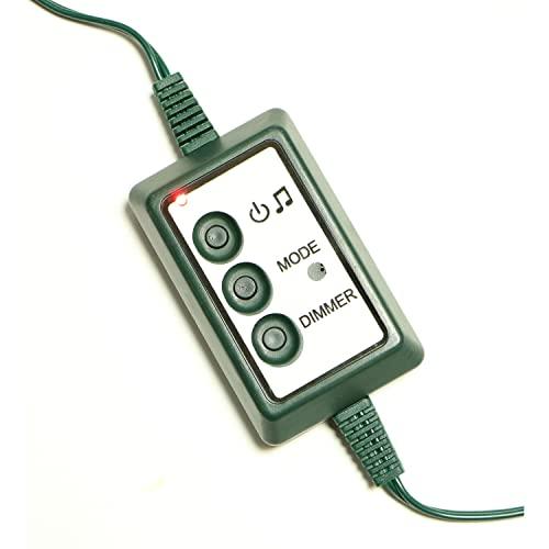 Christmas Time Christmas Time 6.5-Ft. Prelit Frosted Fir Snowy Artificial Christmas Tree with Dual Multi-Color & Warm White LED String Lights, Realistic PVC, Holiday Decor for Home and Office