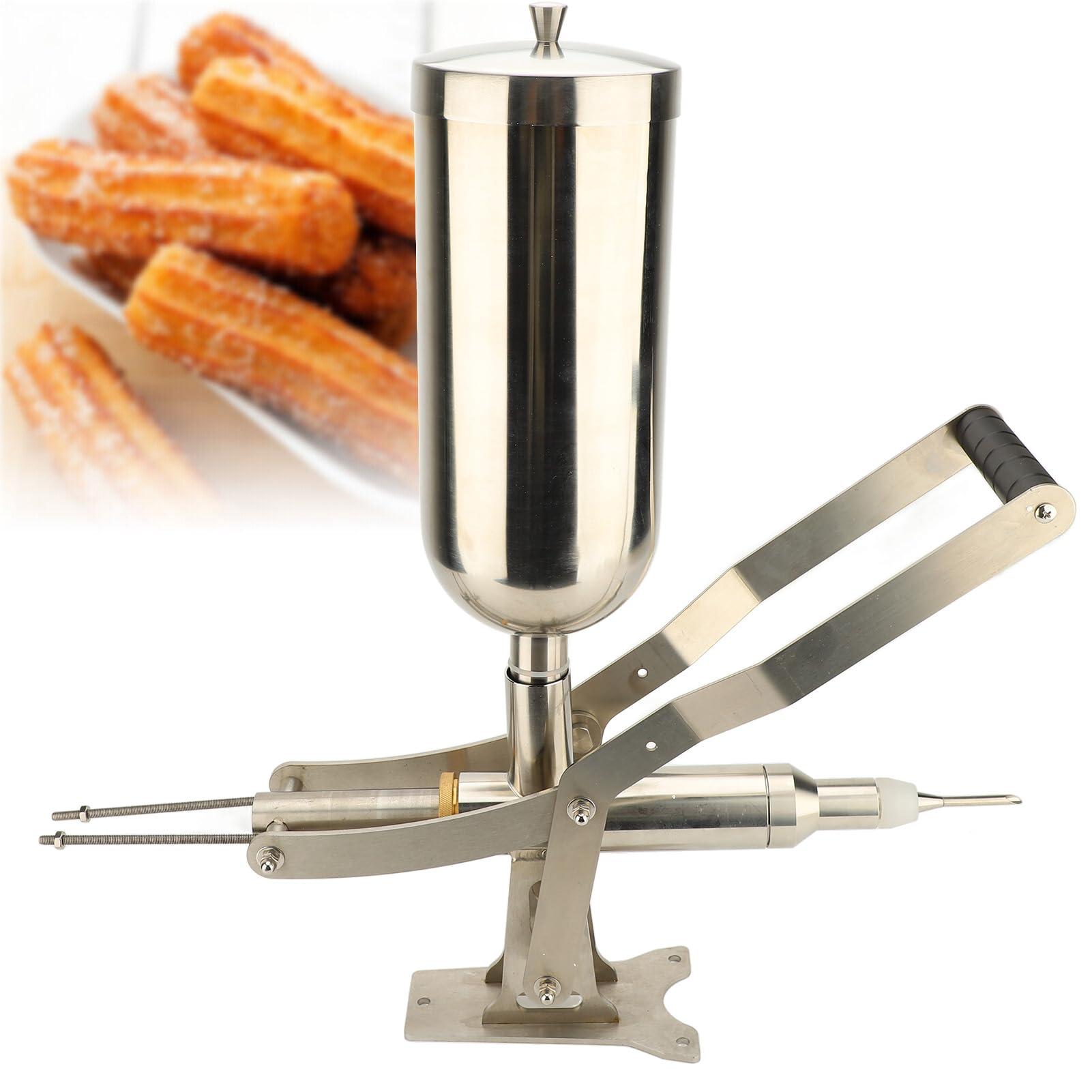 TARSHYRY TARSHYRY Donut Filler Machine, Donuts Dessert Churro Makers, 4.5L Manual 304 Stainless Steel Doughnut Cream Filling Machine for Bread Cake Churros