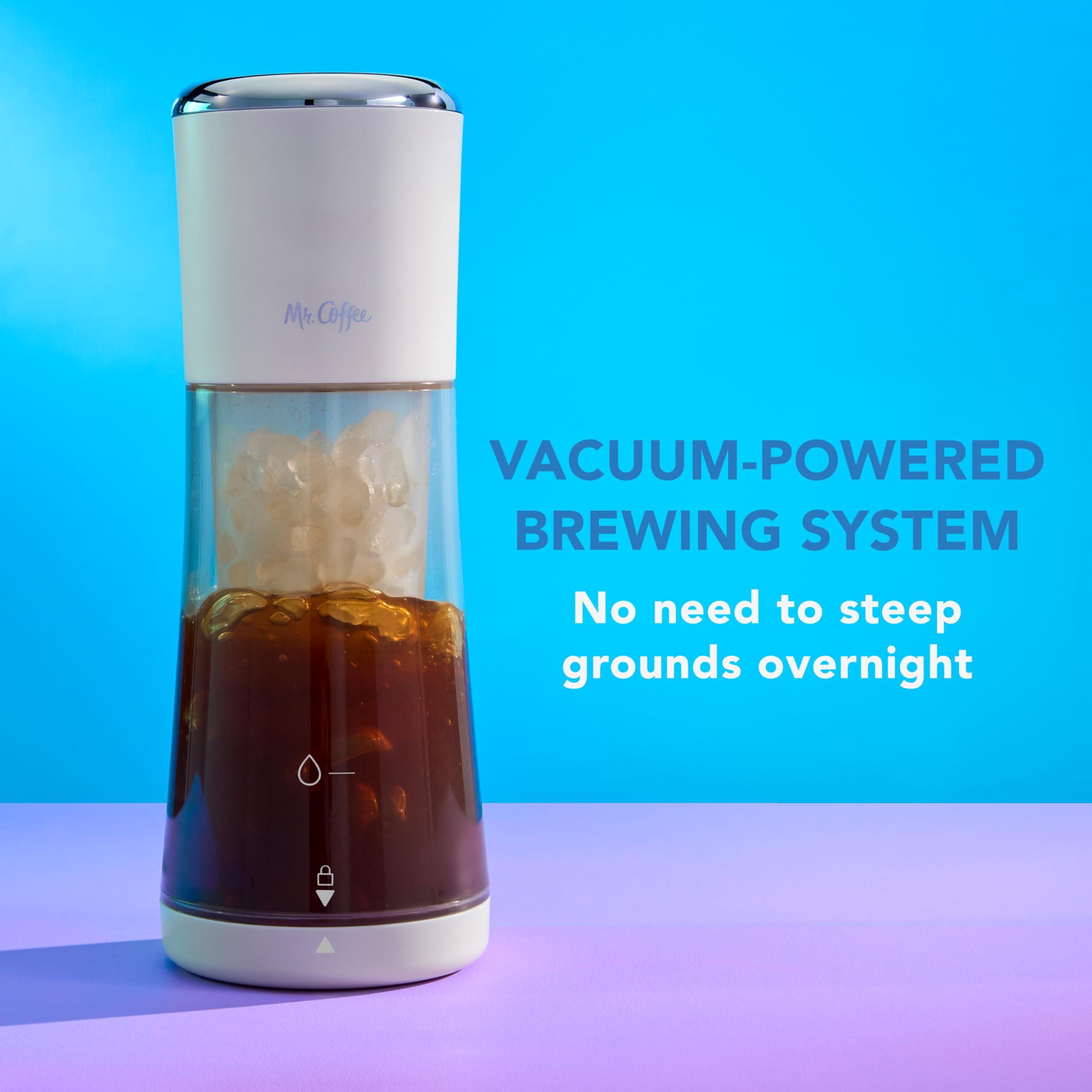 Mr. Coffee Mr. Coffee Express Cold Brew Coffee Maker, 10-Minute Cold Brew Coffee Machine, Oat Milk