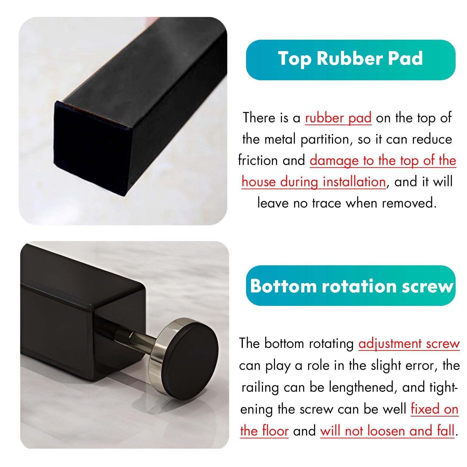 LZMZMQ Office Cubicle Roomdivider for Porch/Dining/Dormco, Extra Tall 8/7.5/7/ 6.5/6/ 5.5/5 Feet Privacy Dividers/Free Standing Divier Decor, Retractable Portable Garage Divider Wall (Color : 1 pcs,