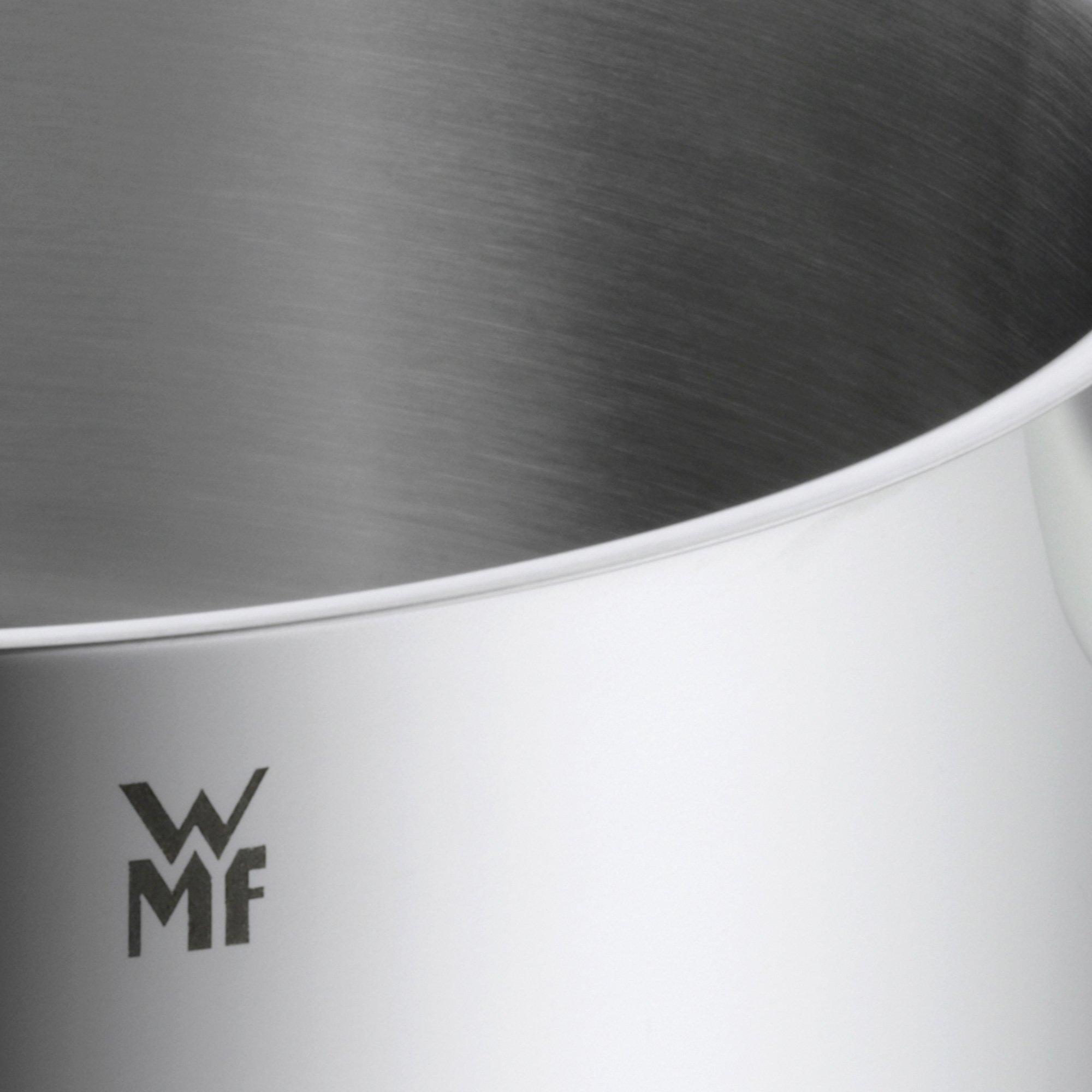 WMF WMF Brilliant 6-Piece Induction Saucepan Set with Glass Lid, Matt Cromargan Stainless Steel, Induction Pots Set, Uncoated