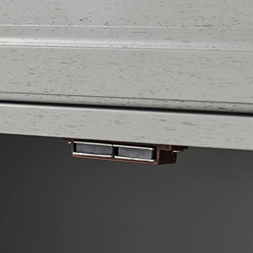 Crosley Furniture Crosley Furniture Tara 3-Piece Entertainment Center with TV Stand, Bookshelves, and Storage Shelves, Distressed Gray