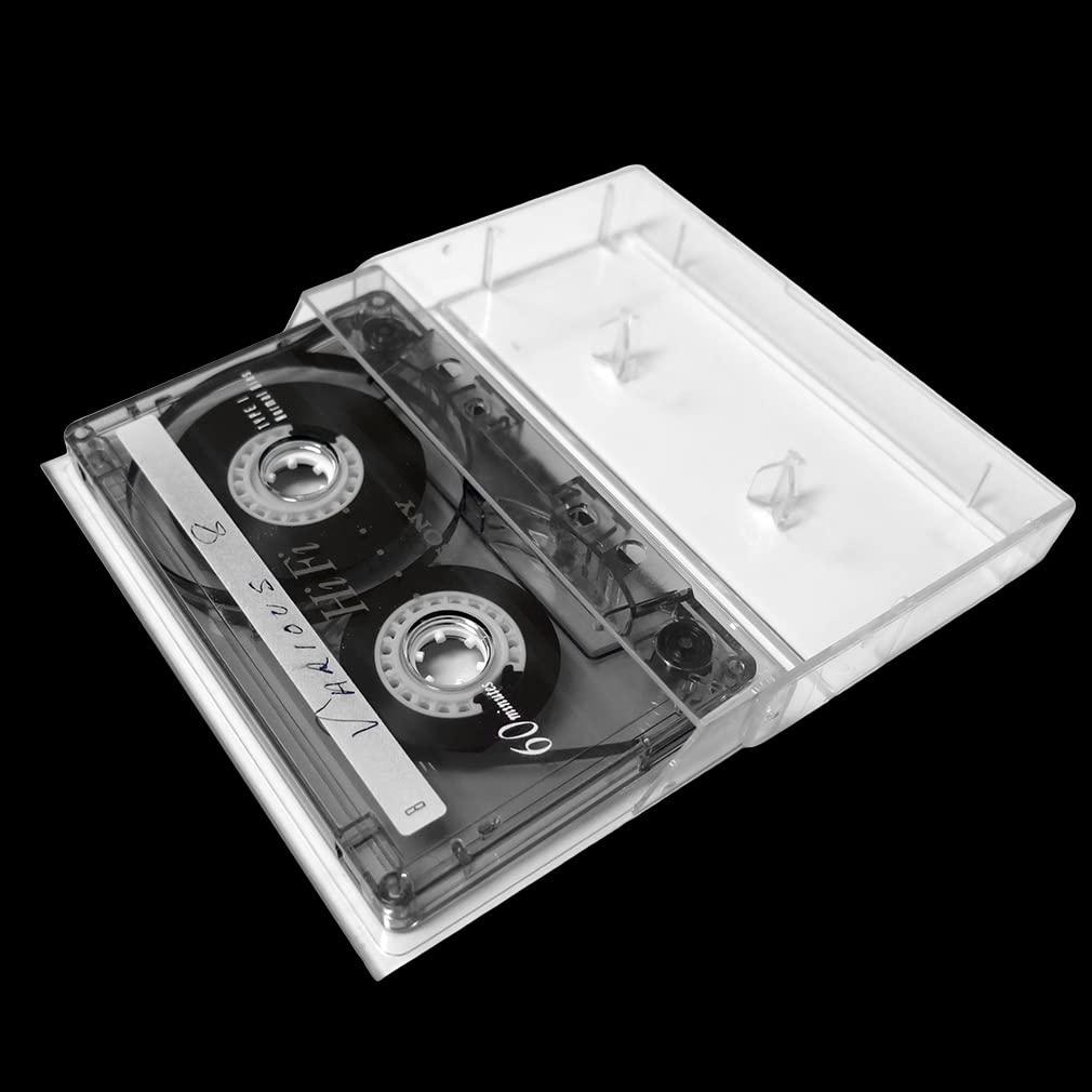 Evelots Evelots 50 Pack Cassette Tape Cases-Clear Plastic Storage-Audio-No Scratch/Dirt