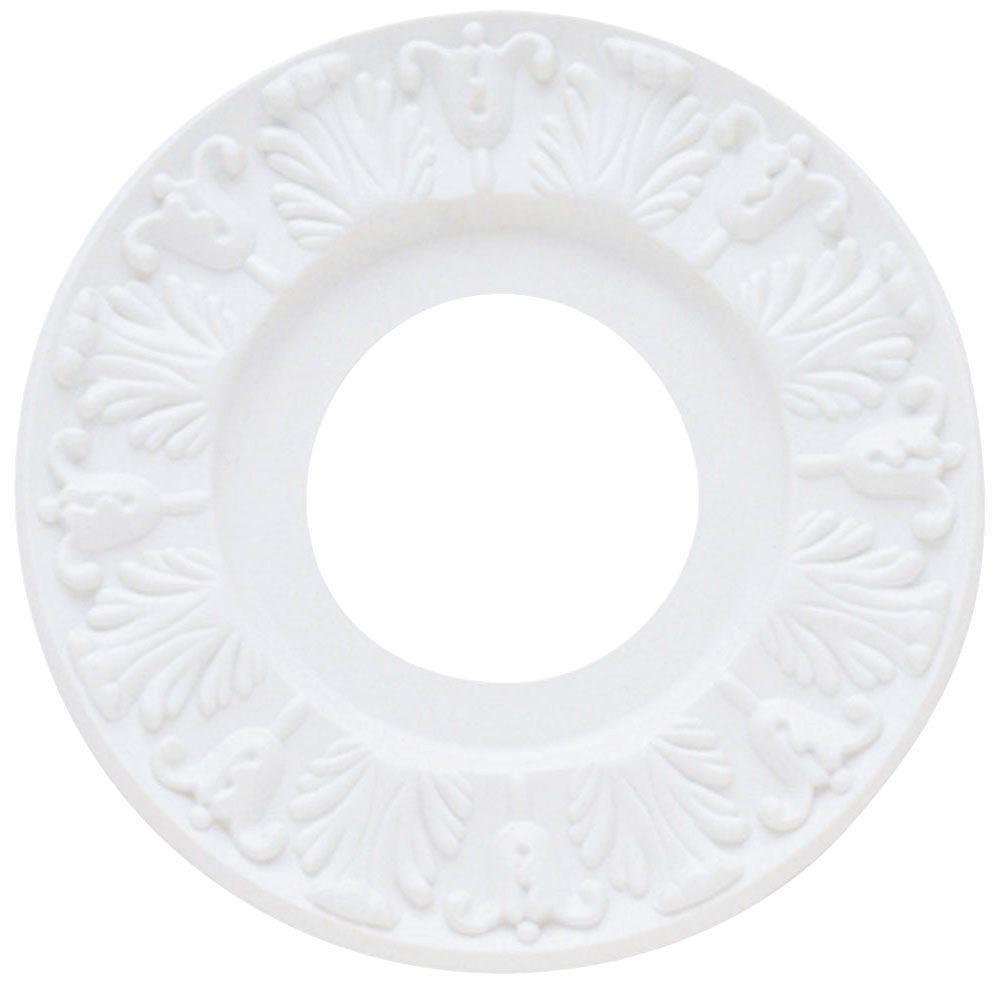 Westinghouse Westinghouse 7702700 10\" White Victorian Molded Plastic Ceiling Medallion