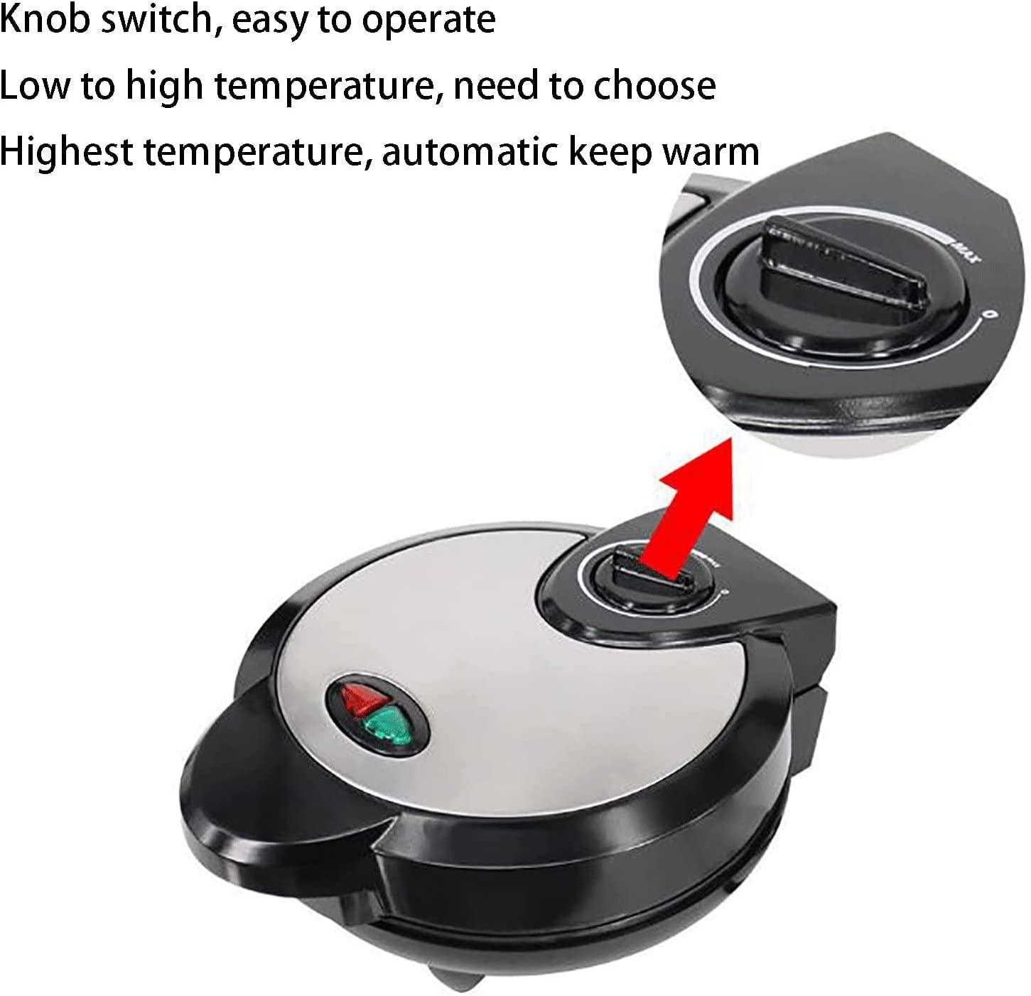 PRABOS PRABOS Waffle Cone and Bowl Maker Homemade Ice Cream Cone Iron Machine Includes Shaper Roller Suitable for Restaurant Dessert Shop Snack Family