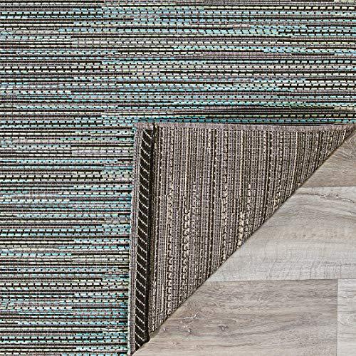 Couristan Couristan 2471/2200 Monaco Larvotto Runners, 2-Feet 3-Inch by 7-Feet 10-Inch, Blue