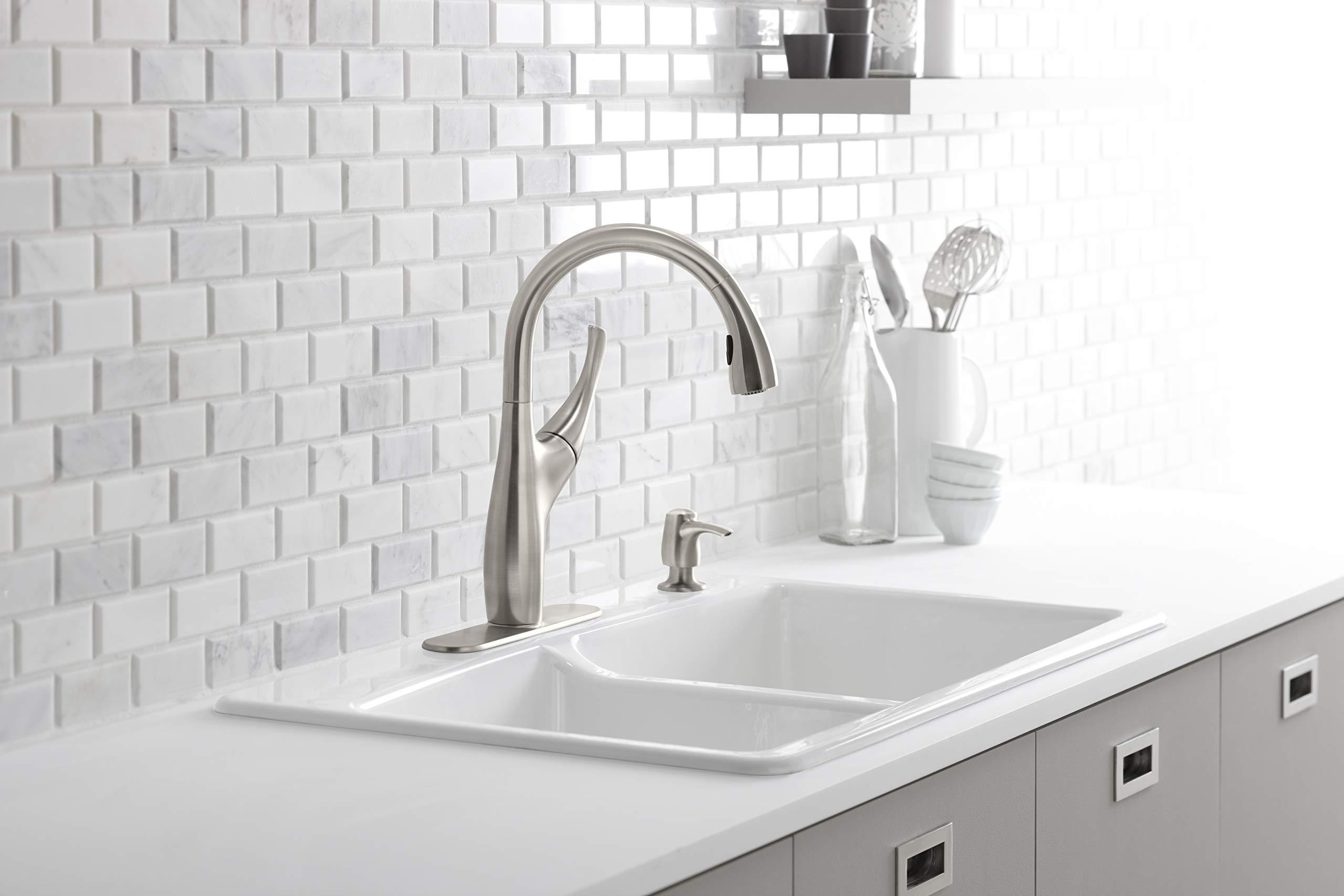 Kohler Kohler K-R72511-SD-VS Mazz Kitchen Sink Faucet, Vibrant Stainless
