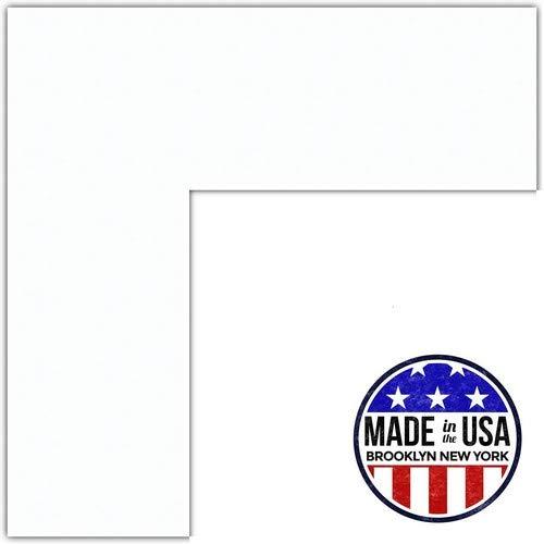 ArtToFrames 22x24 Smooth White / Super White Custom Mat for Picture Frame with 18x20 opening size (Mat Only, Frame NOT Included)