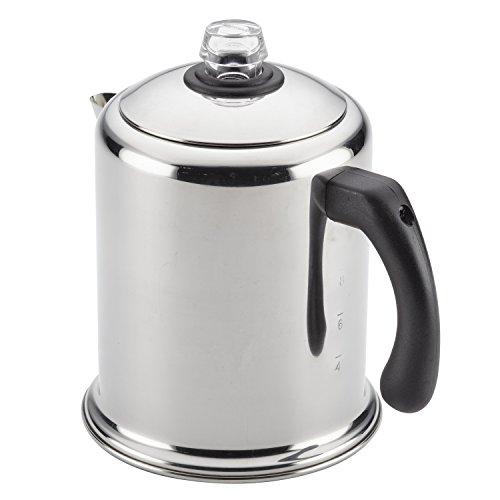 Farberware Farberware 47053 Classic Stainless Steel Yosemite 12-Cup Coffee Percolator, 12 Cup Coffee Maker, Silver