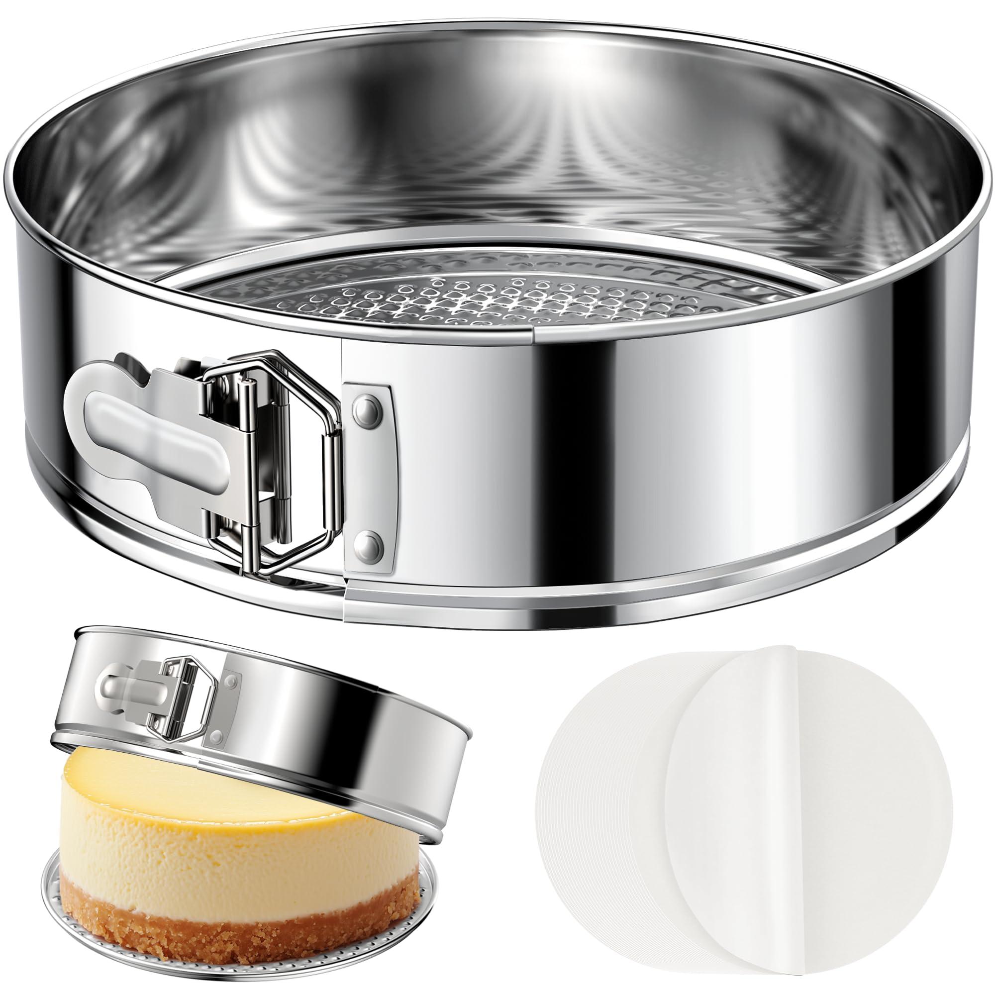 ZeroPone ZeroPone 9 Inch Springform Pan, Stainless Steel Cheesecake Pan, Nonstick Springform Cake Pan with Removable Bottom, Round Cake Pan For Baking, Spring Form Pan for Cheesecake