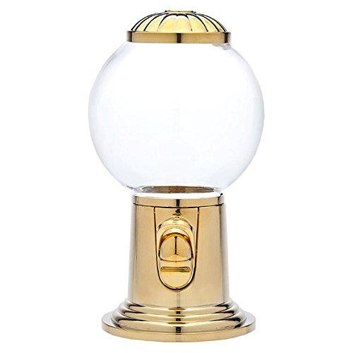 Godinger Godinger 9- Inch Refillable Globe Gumball Machine and Candy Dispenser Antique Style - Gold Color
