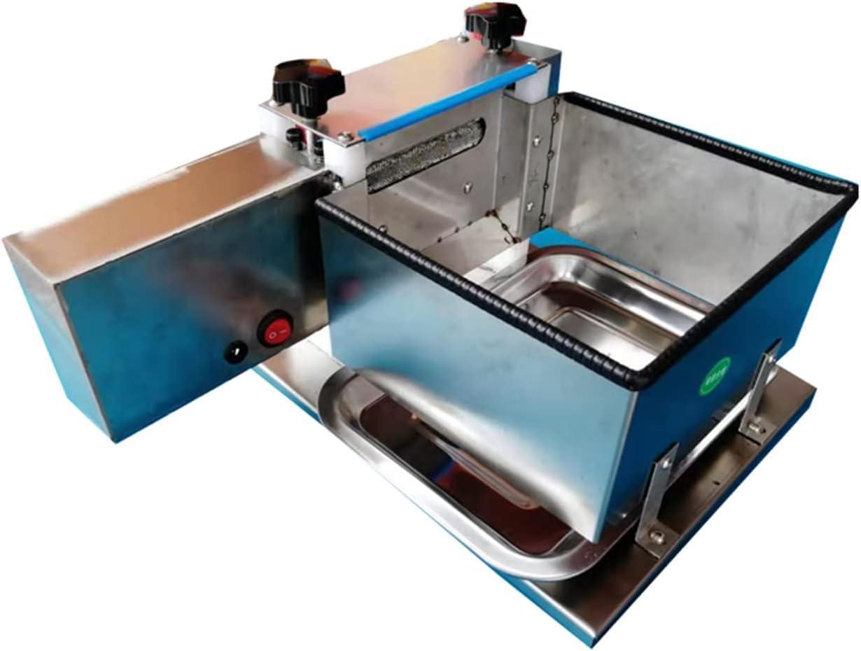 CANGMING CANGMING Electric Pea Bean Shelling Machine, Semi-automatic Beans Stripper Sheller Pea Peeler Machine, Stainless Steel Bean Sheller Machine for Peas, Soy, Beans, Edamame., Blue