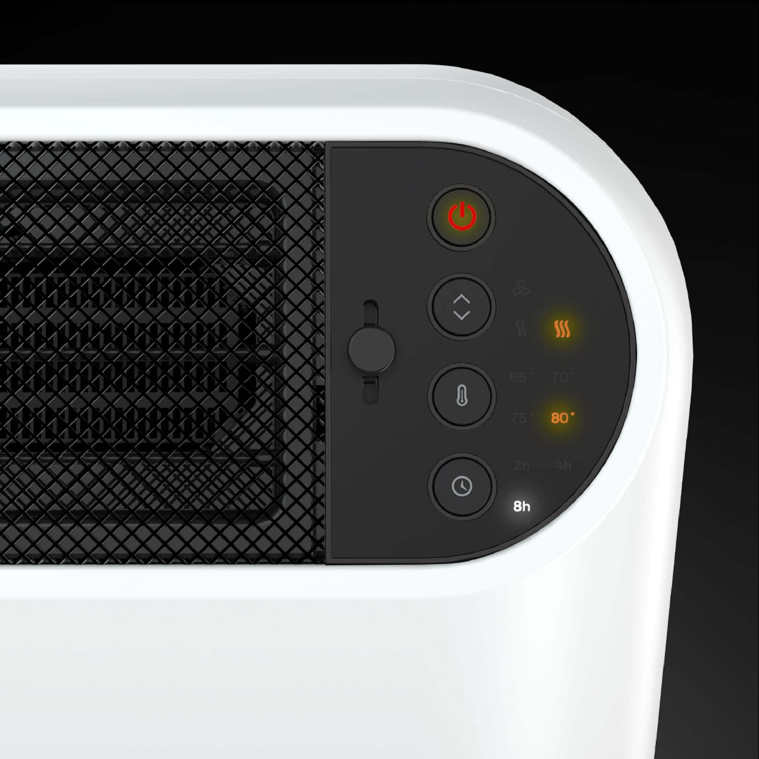 Honeywell Honeywell ThermaWave 6 Ceramic Technology Space Heater, White Ceramic Heater with Programmable Thermostat