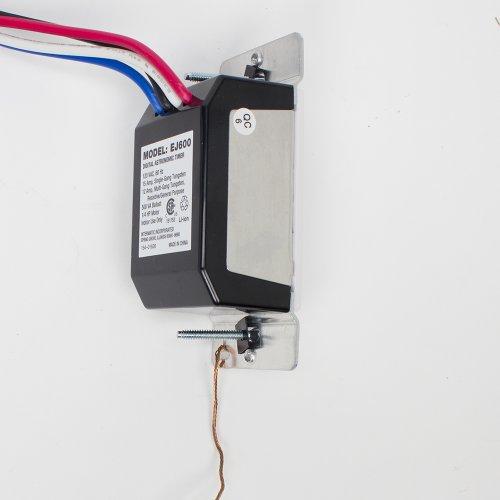 Intermatic Intermatic EJ600 120 Volt Indoor Digital Astro in-Wall Timer, White, med