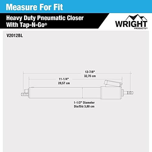 Wright Products Wright Products V2012BL Heavy Duty Tap-N-Go Pneumatic Closer, Black