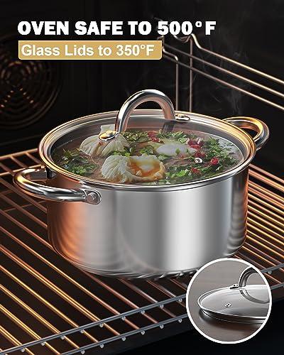 Cook N Home Cook N Home 8 Quart Stainless Steel Stockpot with Lid
