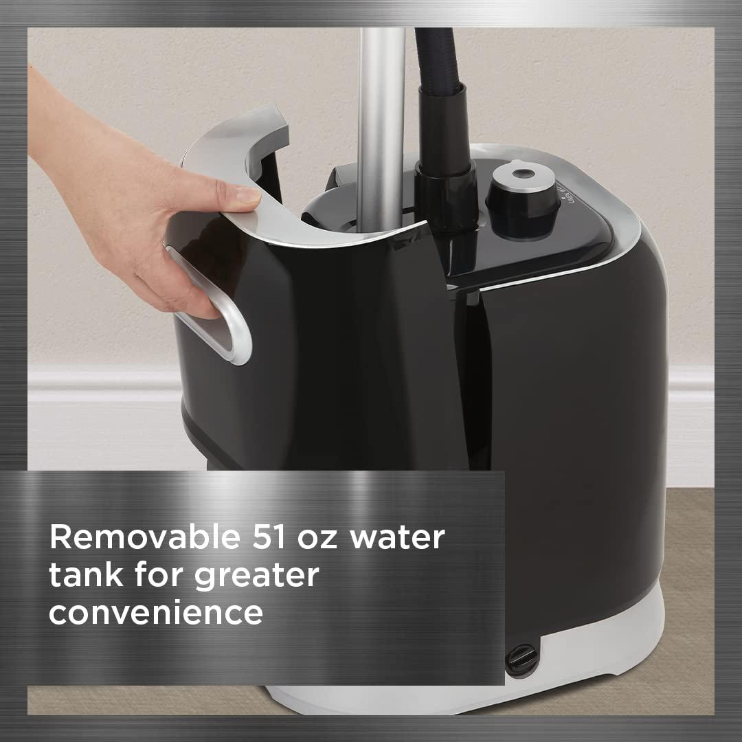 Rowenta Rowenta, Steamer for Clothes, Prostyle Full Size Steamer with Screen, 63 Inches, 51oz water tank capacity, 1500 Watts, Ironing, Clothes Steamer, Black Garment Steamer IS3440