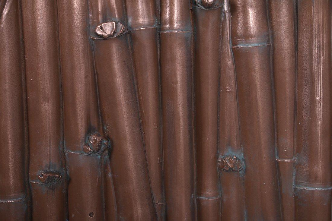 Nautical Tropical Nautical Tropical Imports Set of 3 Bamboo Wall Plaques Verde Bronze Finish